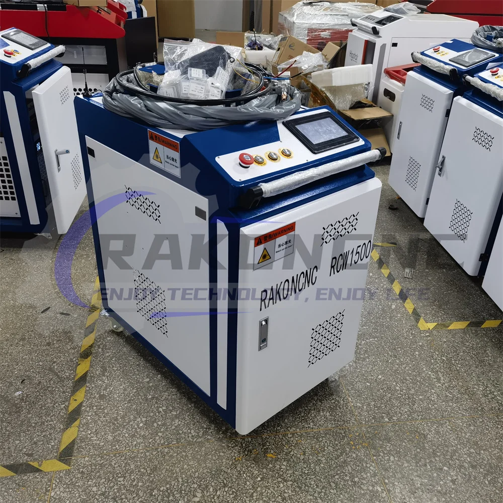 

Jinan Rakoncnc RCW 1000 Fiber Laser Welder Mini Metal Rust Moved Laser Cleaning Machine Cutting Steel Aluminum