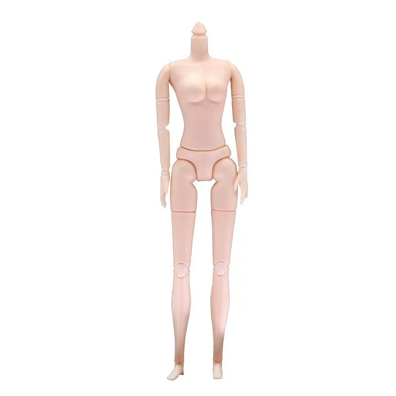 

26cm Doll Body Dark Brown White Muscle Girl Toys Model Simulation Doll Bald Vegan Body Multi-jointed Movable Body Doll Toys