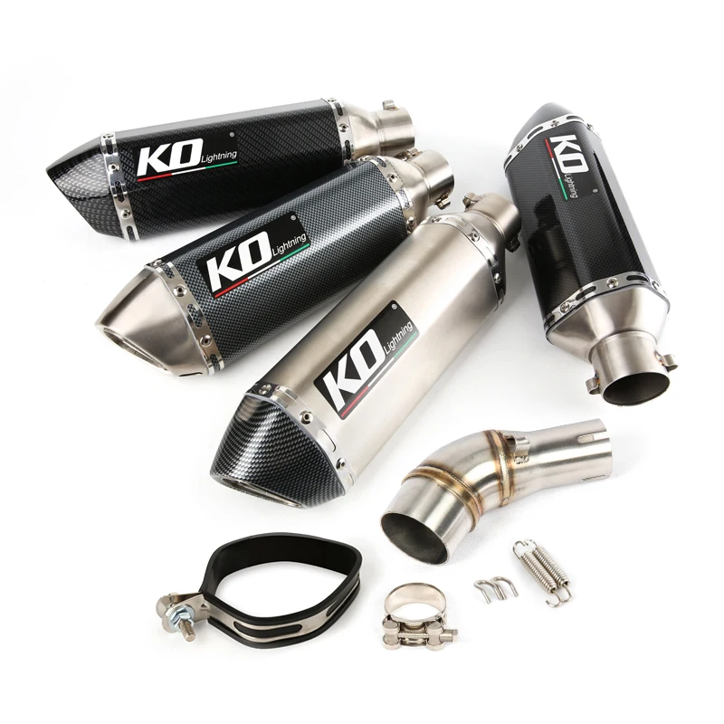 51mm Motorcycle Exhaust System Middle Connect Link Pipe Slip On Muffler Escape Tip With DB Killer For Yamaha YZF-R3 R3 R25 MT-03