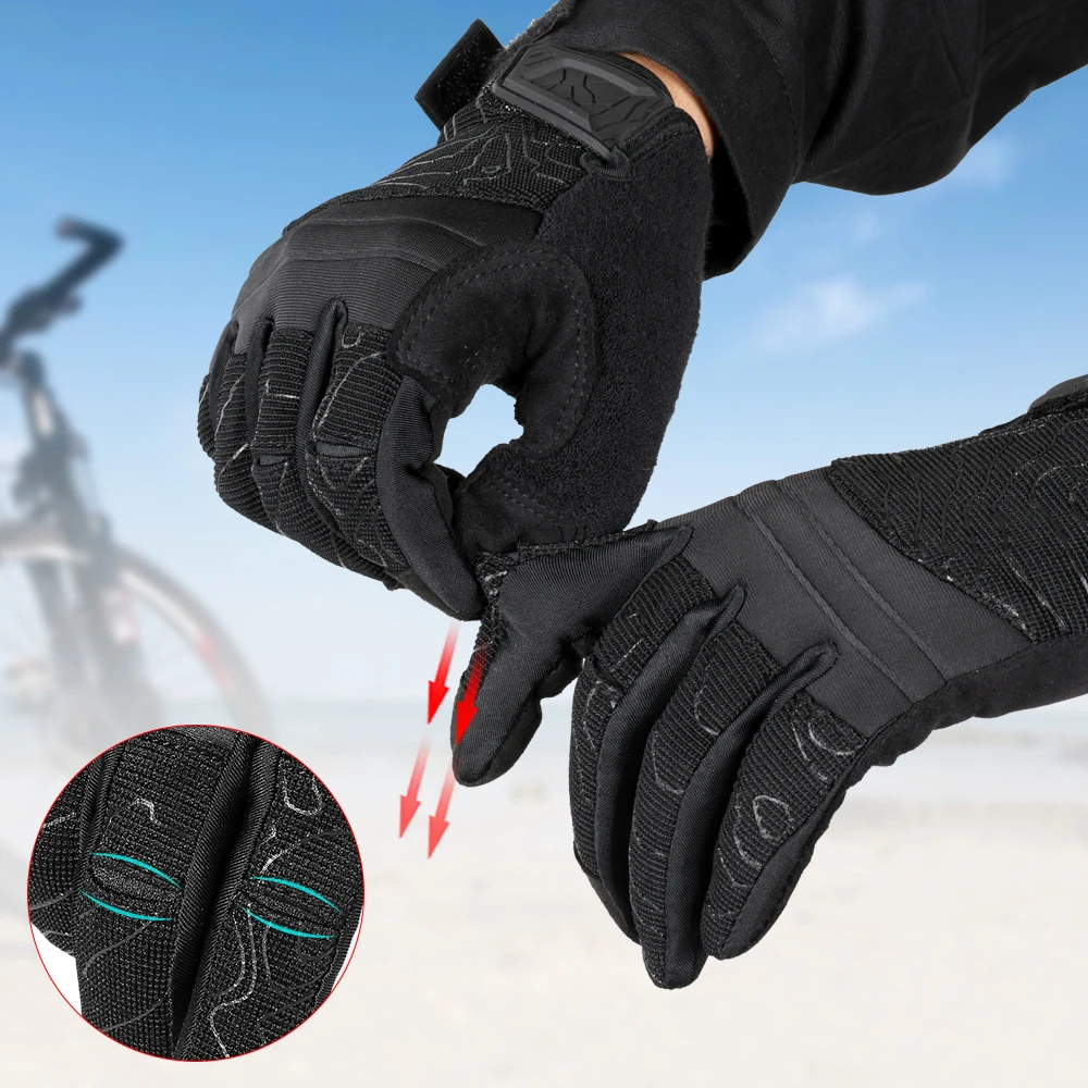 Breathable Tactical Gloves Driving Paintball Shooting Airsoft Combat Work Sports Touch Screen Protective Full Finger Glove Men