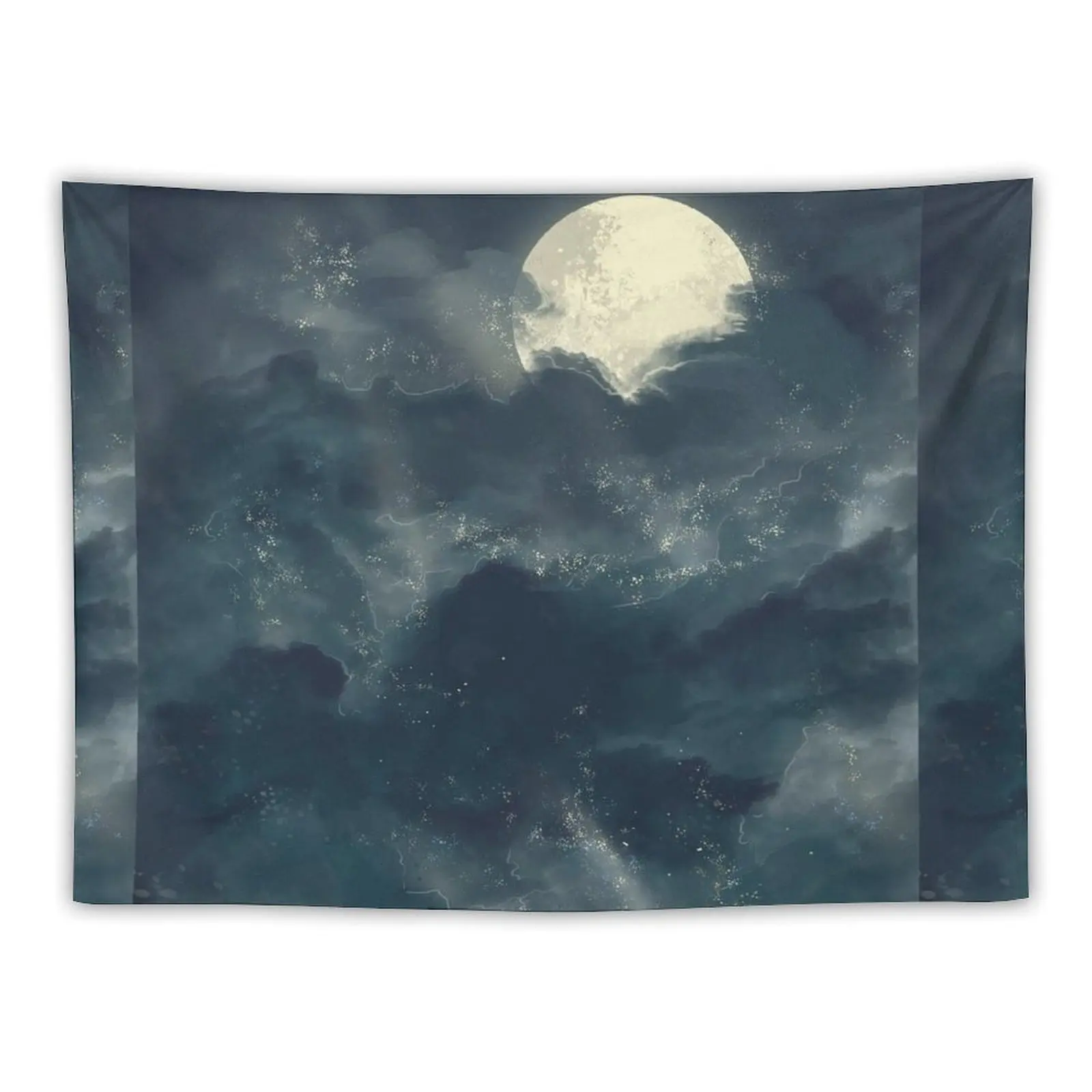 

Under Moonlight - starlight moonlight Tapestry For Bedroom Room Decor For Girls Tapestry