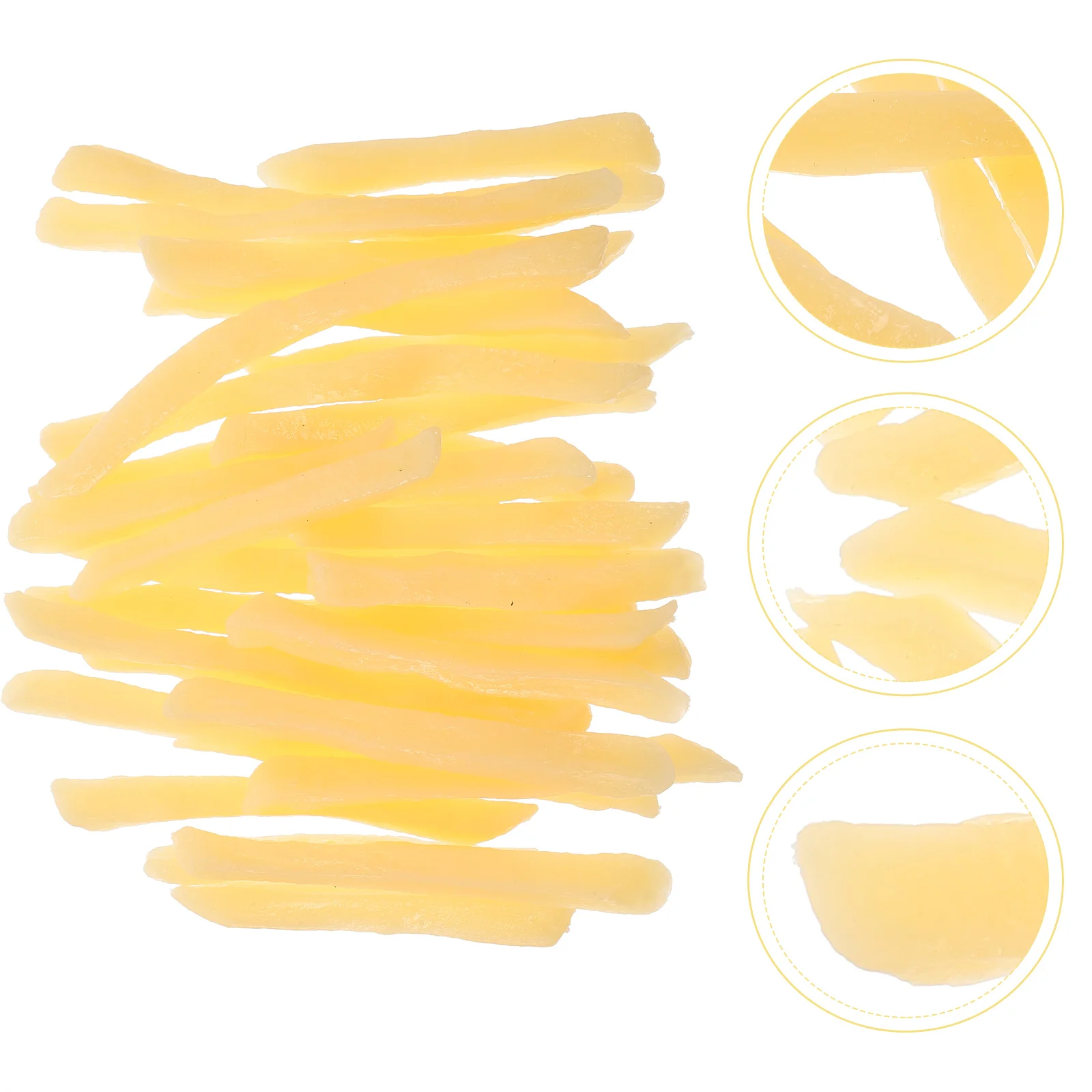 30 Pcs Decorate Simulation French Fries Model Toddler Realistic Pvc False Photography Props Fake