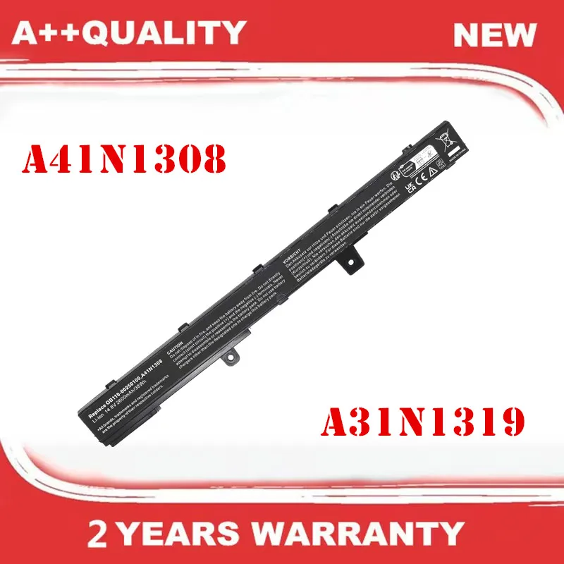 14.8V 38Wh Laptop Battery For ASUS X451 X451C X451CA X551 X551C X551CA X551M X551MA A31LJ91 A31N1319 A41N1308