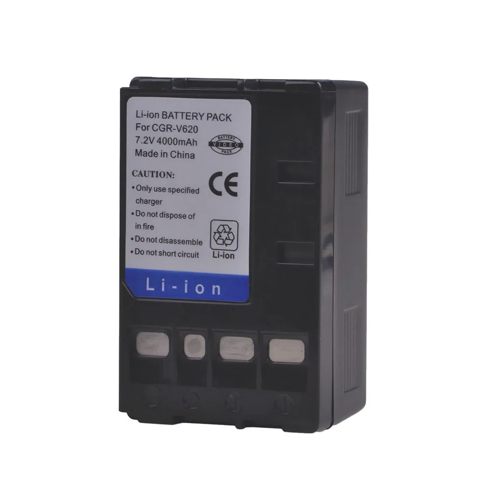 CGR-V620 CGRV620 CGR V620 Батарея камеры 7.2V 4000mAh для Panasonic NV-RX14 NV-RX17 NV-RX18 NV-RX24 NV-VC NV-RX