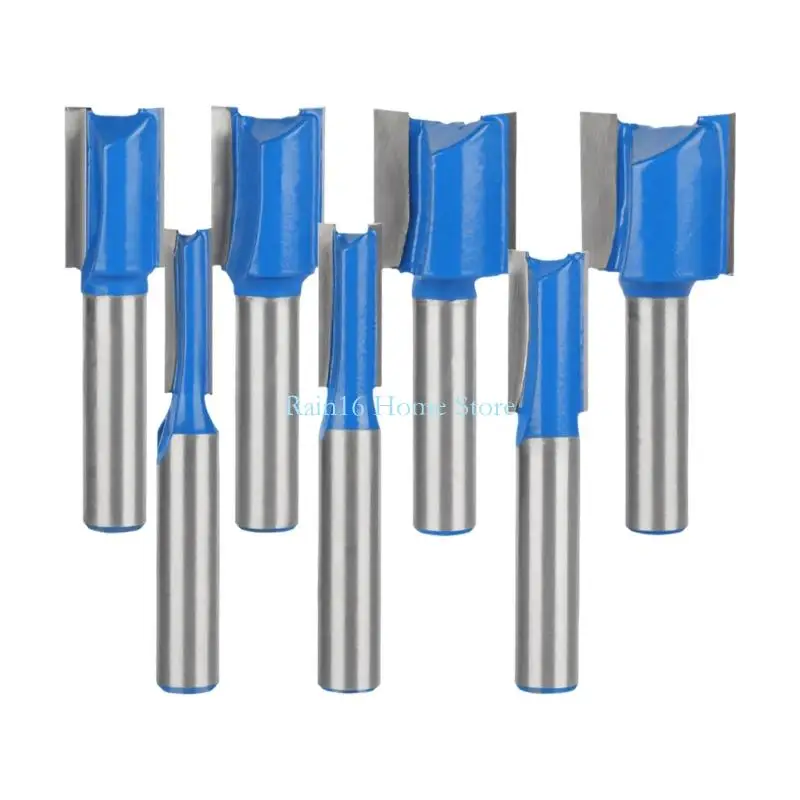 

Pack Of 7 Professional 8mm Shanks Double Flute Straight Router Bit Set Milling Cutter For Woodworking And Milling 02DB