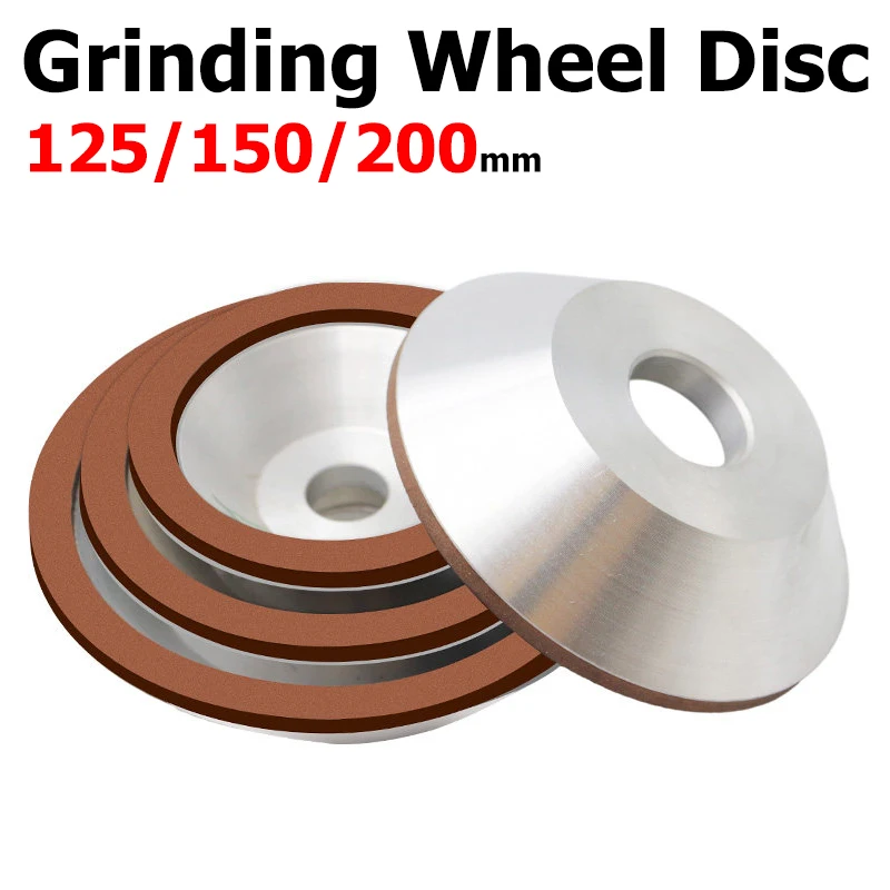 125/150/200mm Diamond Grinding Wheel Cup Cutter Grinder for Carbide Metal Polishing Milling Cutter Grinder Disc