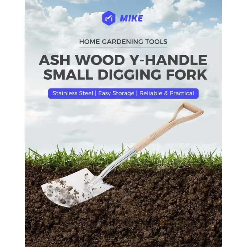 for High Quality Wooden Handle Metal Garden Shovel Stainless Steel Spades for Farming Digging Tools