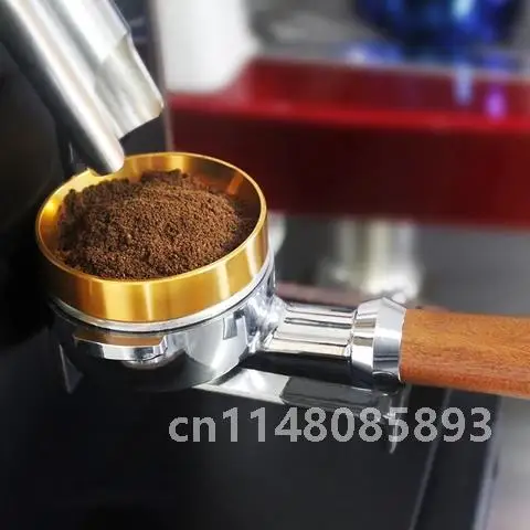 

Aluminum Coffee Distributor Handmade Coffee Dosing Ring 51/53/58mm Espresso Dosing Funnel Ring Aluminum Coffeeware 1PCs