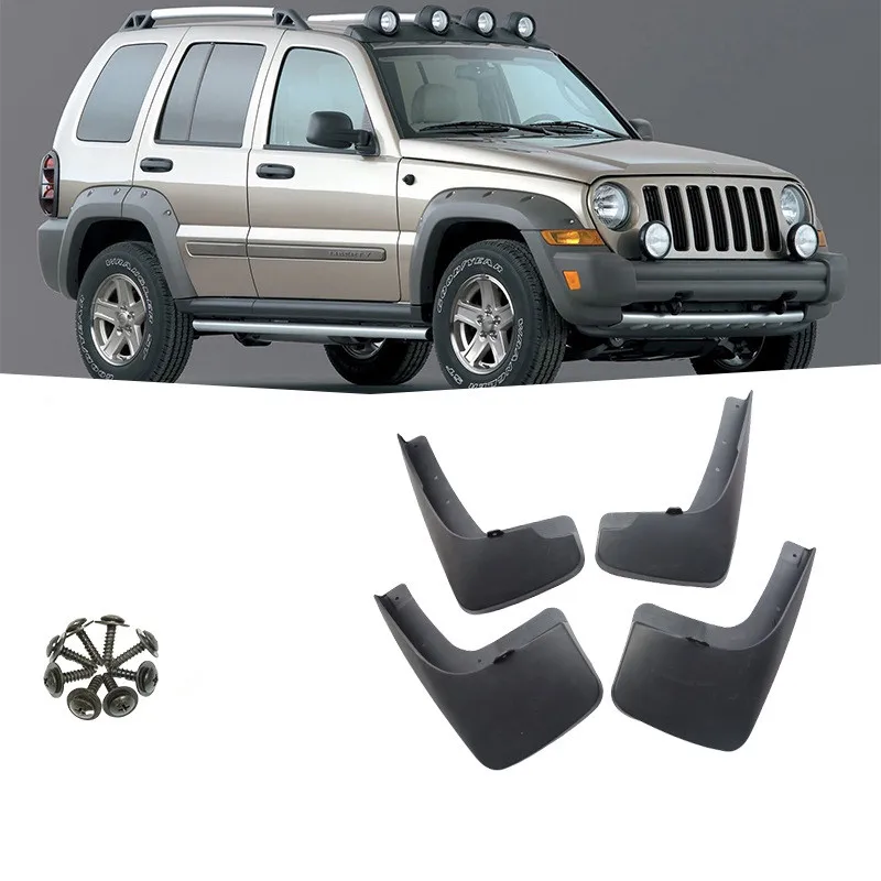 4PCS/SET Auto Mud Splash Guards For Jeep Liberty 2004-2021 Mudguards Fender Mud flaps Splash Guard Fenders Styling Accessories