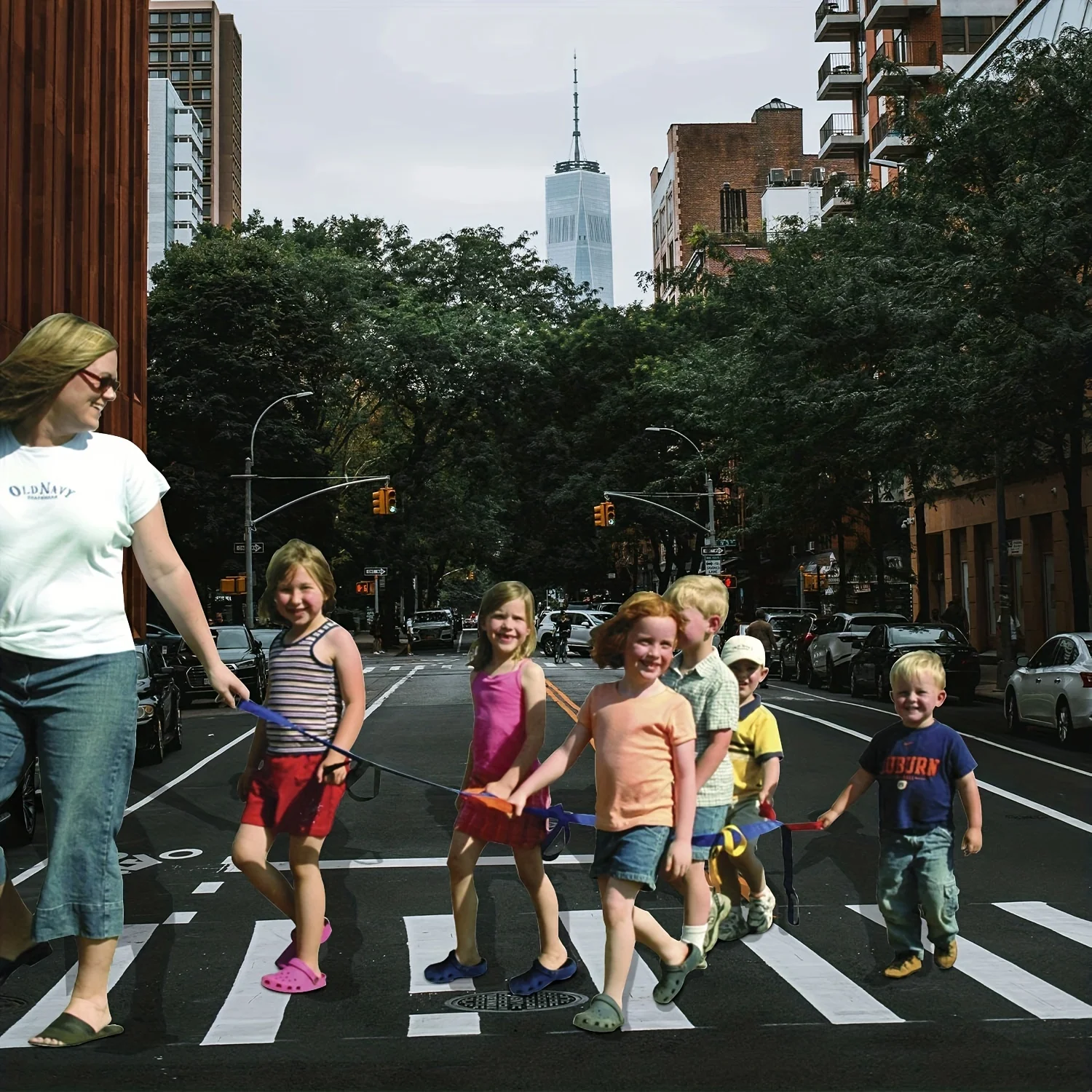 Cuerda de Seguridad para caminar para niños con 12 asas de colores, cuerda de seguridad para exteriores, guardería para preescolar, guardería,