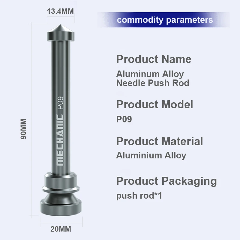 MECHANIC P09 Aluminum Alloy Solder Paste Flux Booster Manual Syringe Plunger Dispenser Manual Syringe Propulsion Tools