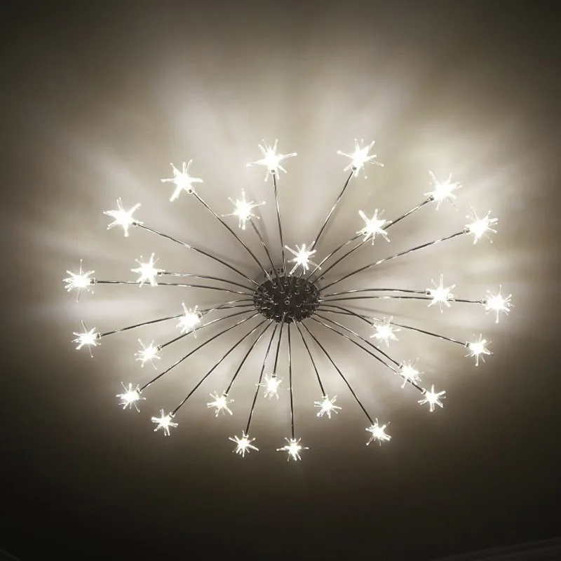 Dimmable Holding Flowers Deco Fixture Modern LED Chandeliers Lights Living Dining Room Bedroom Hall Hotel Lamps Indoor Lighting