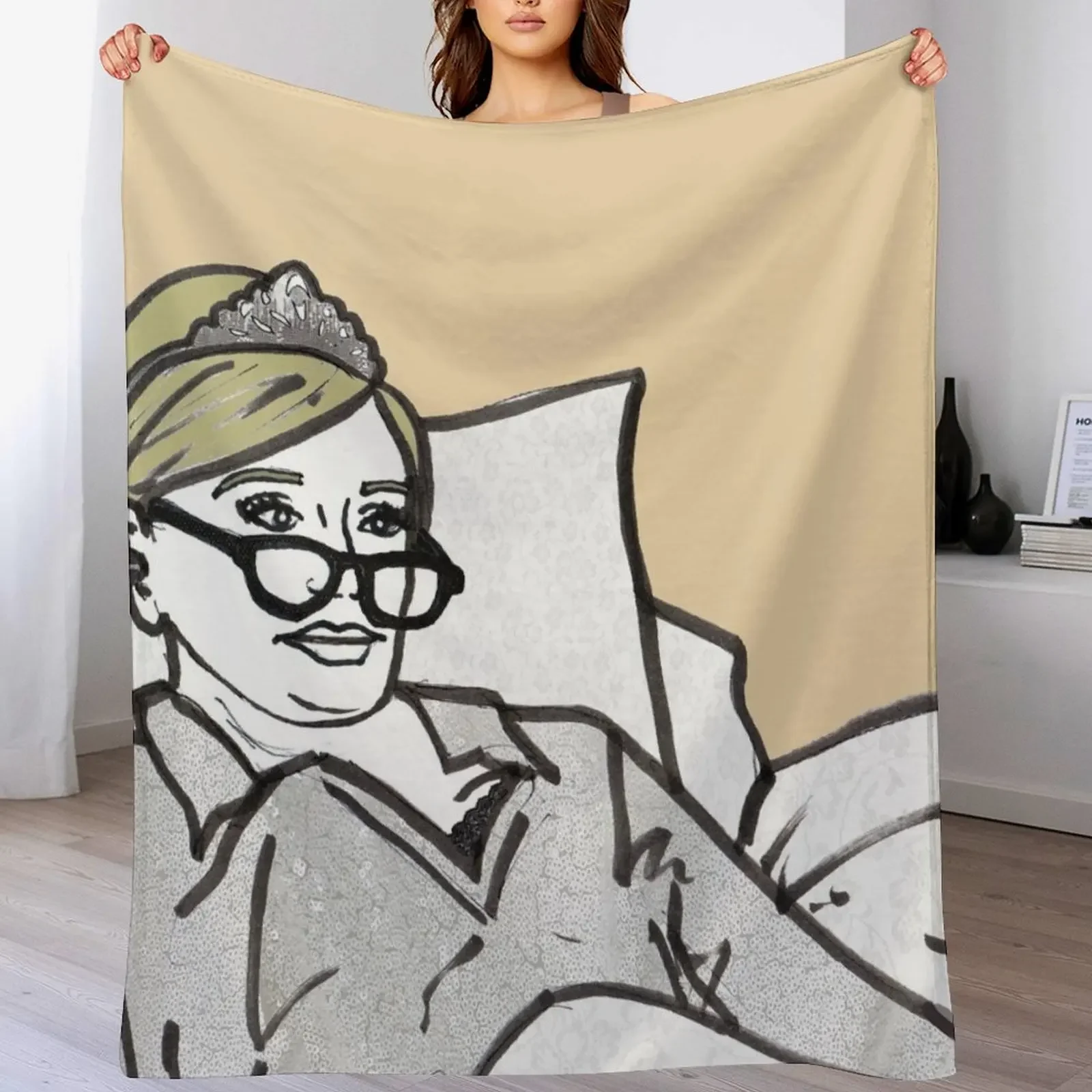 Lady Morgan Throw Blanket Cozy Napping Blanket Gift for Mom Dad