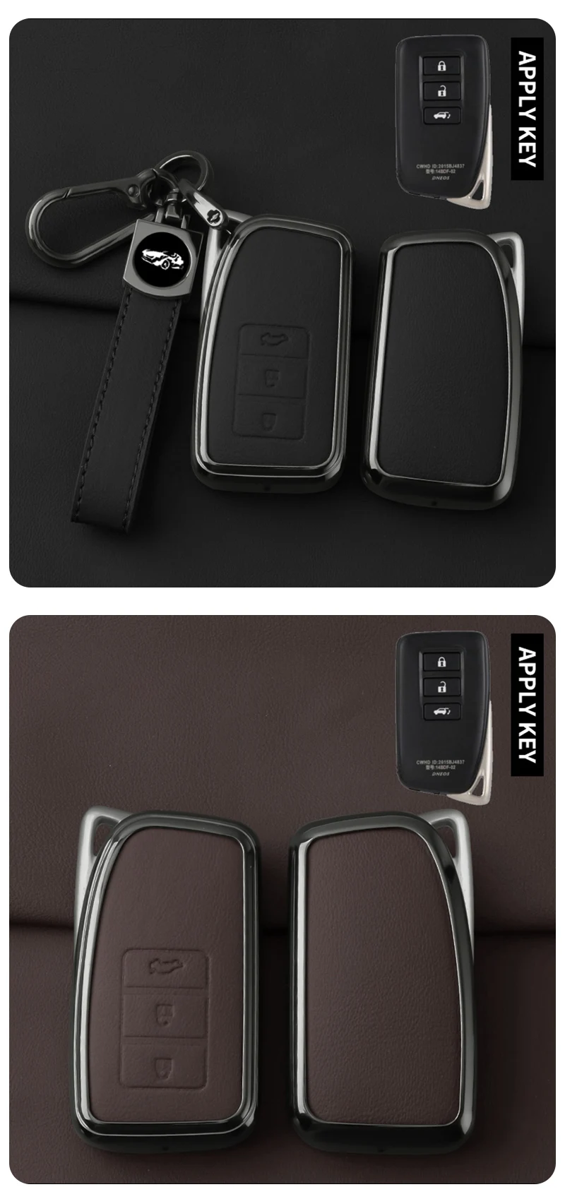 Schutzhülle für Autoschlüssel, robustes Metall-Gadget für Lexus NX 200 NX300h RX 350 450h ES 350 GS IS LS GS RC F 2014 2015 Funda Llave – Detail 8