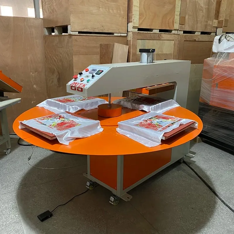 New Condition Automatic T-Shirt Heat Transfer Printing Machine Sublimation Flatbed Heat Press For Garments