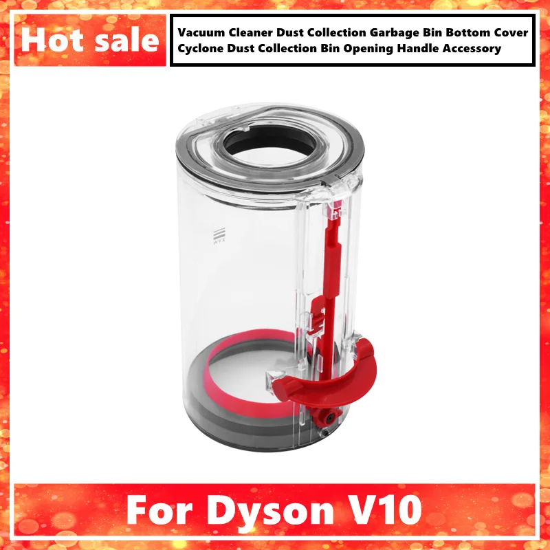 For Dyson V10 Vacuum Cleaner Dust Collection Garbage Bin Bottom Cover Cyclone Dust Collection Bin Opening Handle Accessory