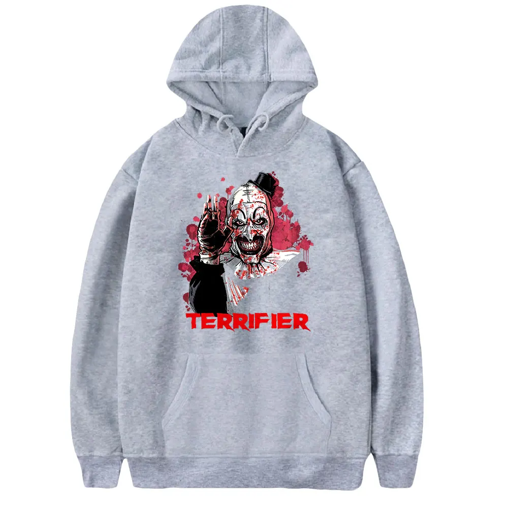 Terrifier 2 Horror Movie Clown Joker Hoodie Unisex Long Sleeve Women Men Hooded Sweatshirt Harajuku Streetwear New Clothes