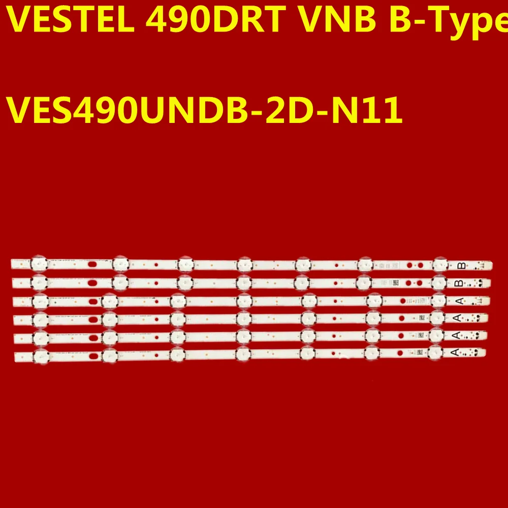 5Set LED Backlight Strip For VESTEL 490DRT VNB B-Type VES490UNDB-2D-N11 VESTEL 49FA7000 49FB7000 D49F279N3CW LT-49C790 LT-49C670