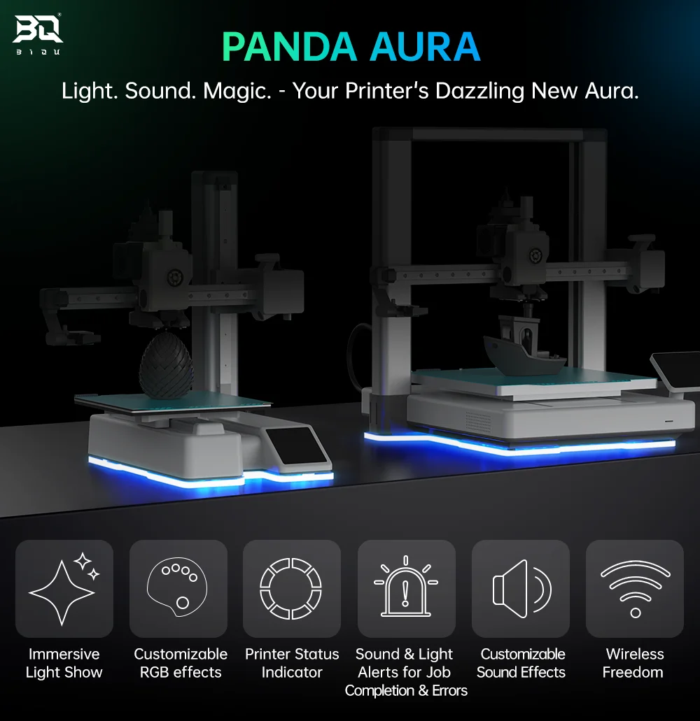 

BlQU Panda Aura A1& MINI Printer Status Indicator Sound & Light RGB Lighting Wifi Wireless For Bambu Lab A1 A1 mini 3D Printer