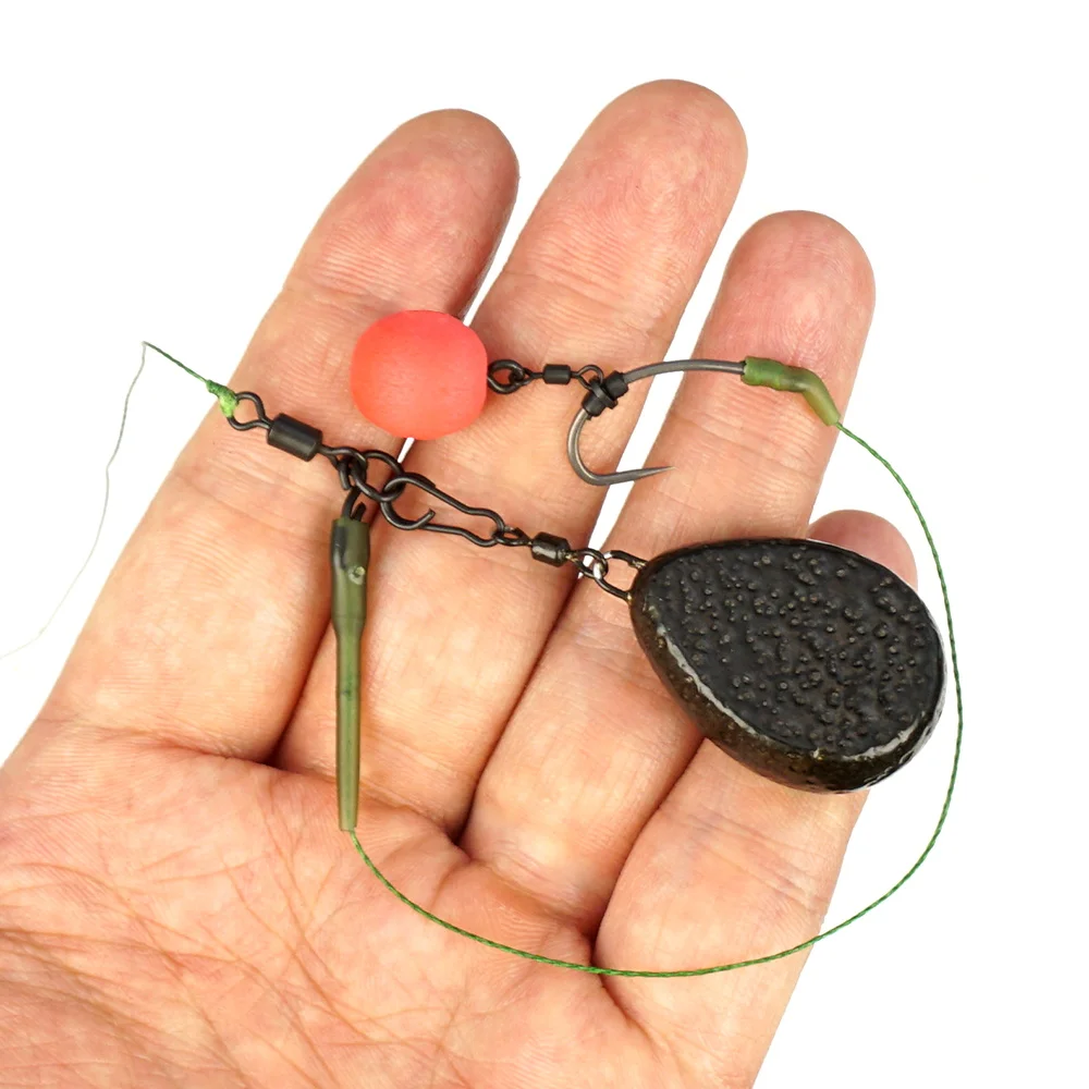 Hirisi AG147 20Pcs Carp Fishing Swivels Matt Black Quick Change Snap Swivels with Solid Rings Terminal Tackle for Carp Rigs view 3