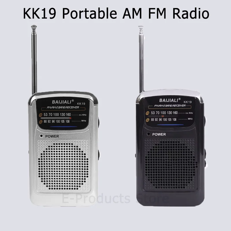 KK9 KK19 Полнодиапазонный Портативный радиоприемник, карманное мини-радио AM FM, цифровое радио на батарейках с телескопической антенной, ретро-радио