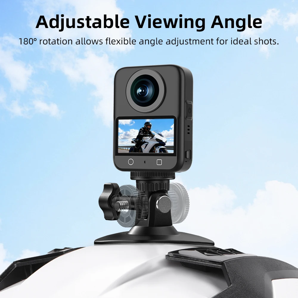 Elastyczna, samoprzylepna baza do mocowania kamery na kask motocyklowy, kompatybilna z DJI Action 6/OSMO Action 5 Pro/Insta360 X5/Akcesoriami GoPro — zdjęcie produktu 4