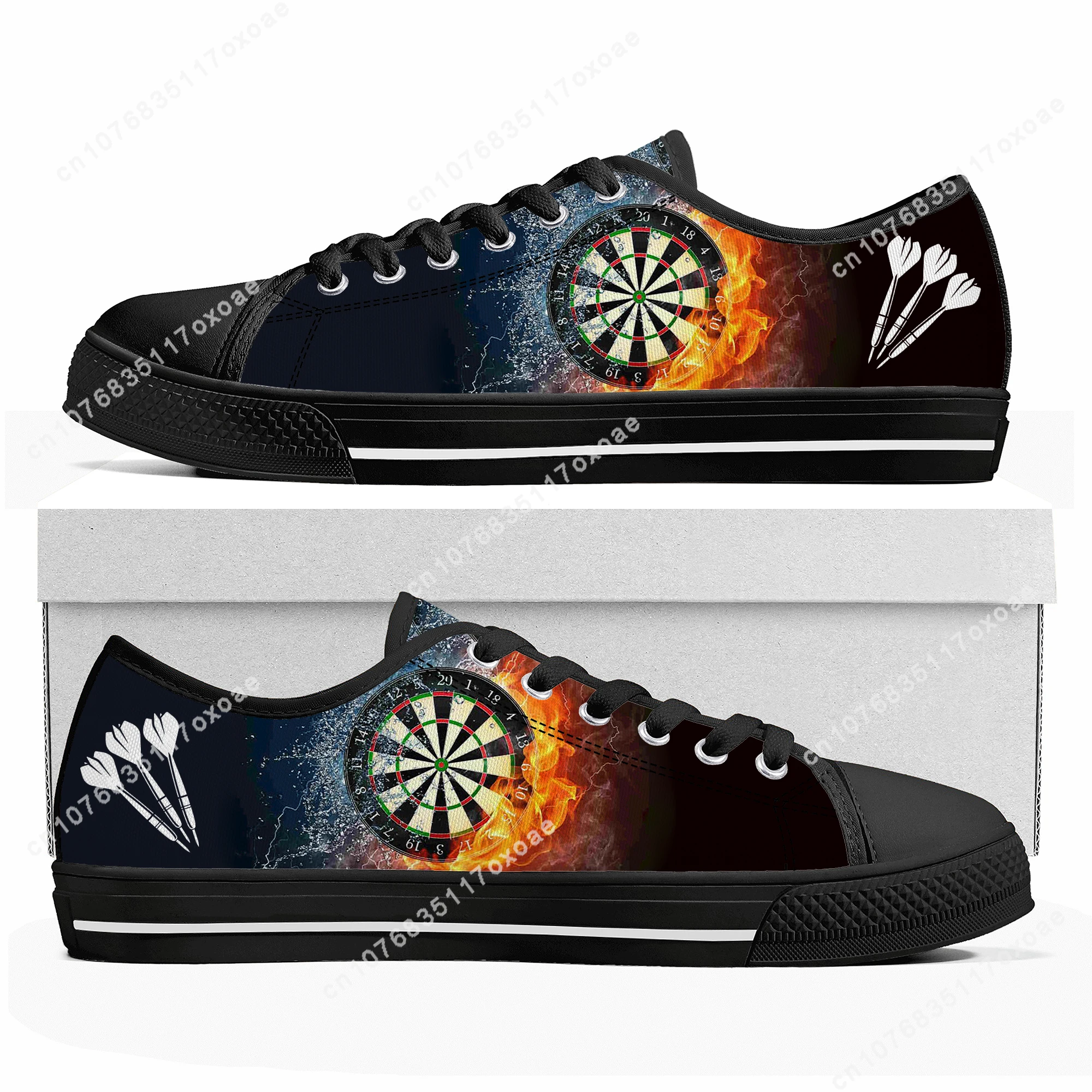 Love Gift Darts Player shoes Low Top Sneakers Mens Womens Teenager High Quality Canvas Sneaker couple Casual Shoes Custom Shoe