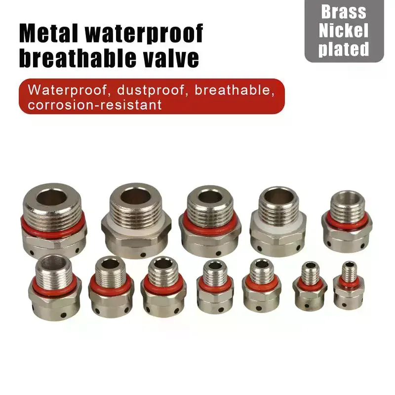 1*304 Stainless Steel Air Vent Valve Waterproof Screw In Breather Vent Valve M5 M6 M8 M10 M12 M14 M16 M18 M20 Automatic Venting✨