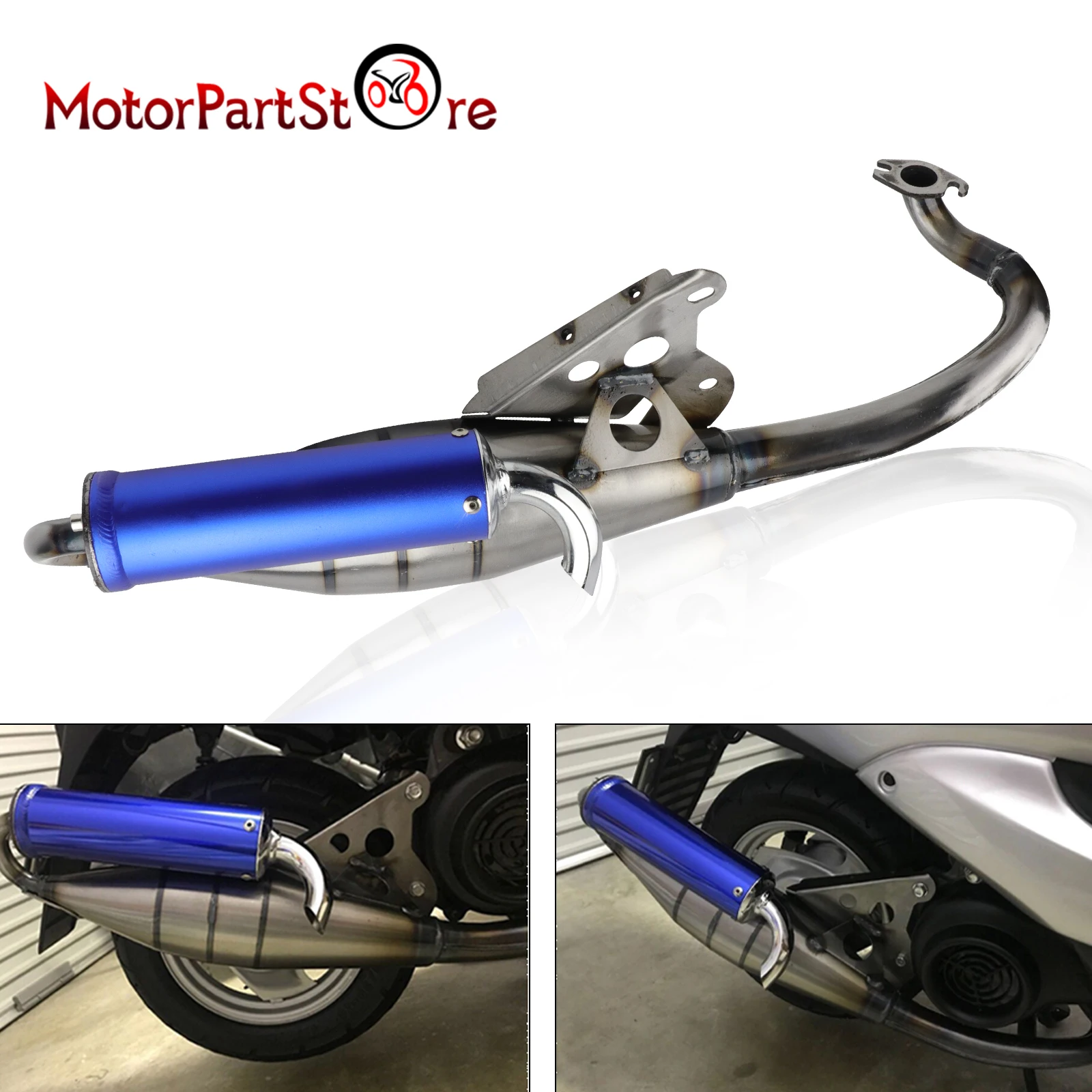 Wydajny 2-suwowy tłumik wydechowy do Yamaha Breeze Jog 50 3KJ 3RY 4JP 4LV 50cc Silnik Motor Skuter Motorower 1E40QMB