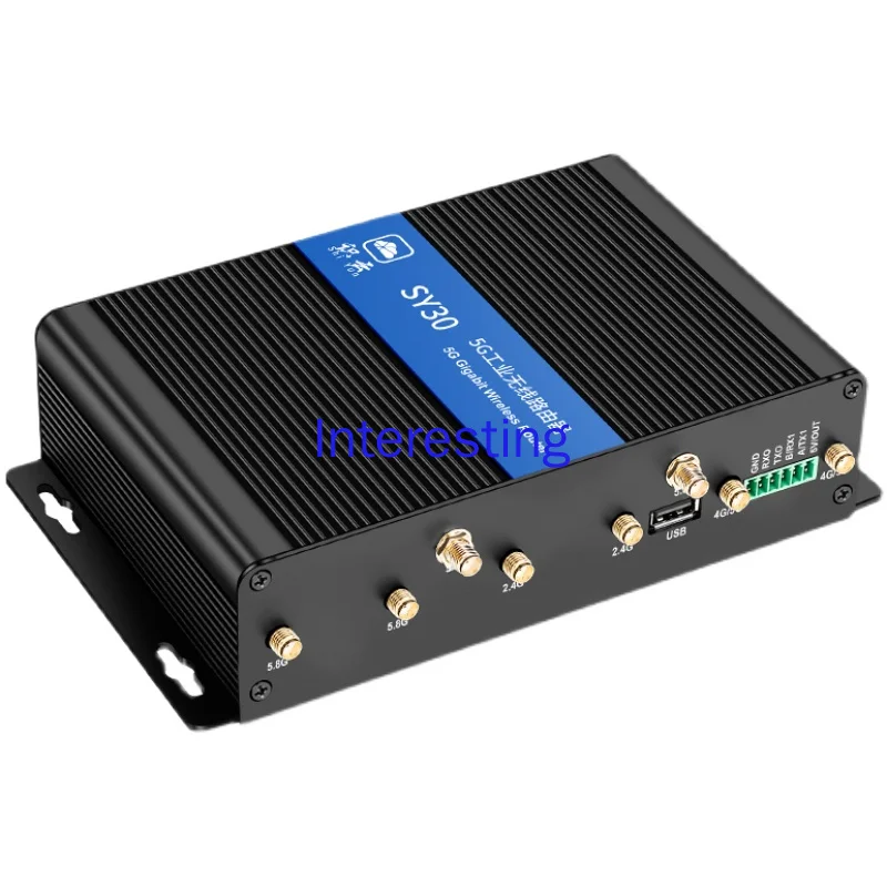 

SY30 5G Industrial Router to Gigabit Ethernet Port Wired to Dual Frequency Gigabit WIFI High Power