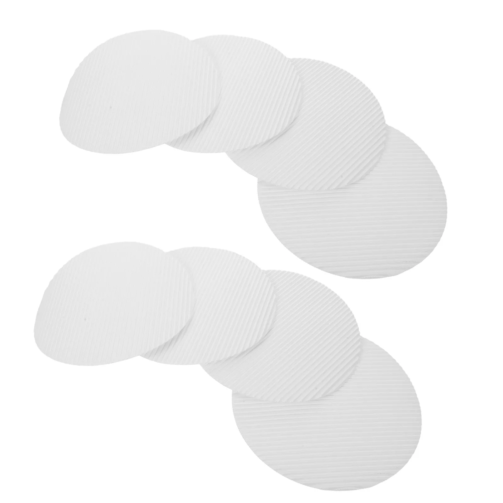 

100 pcs Pizza Baking Paper: 7 Inch Corrugated Oil Absorbent Pads Greaseproof For Pizza Box Liners Non Stick Disposable Food Pad