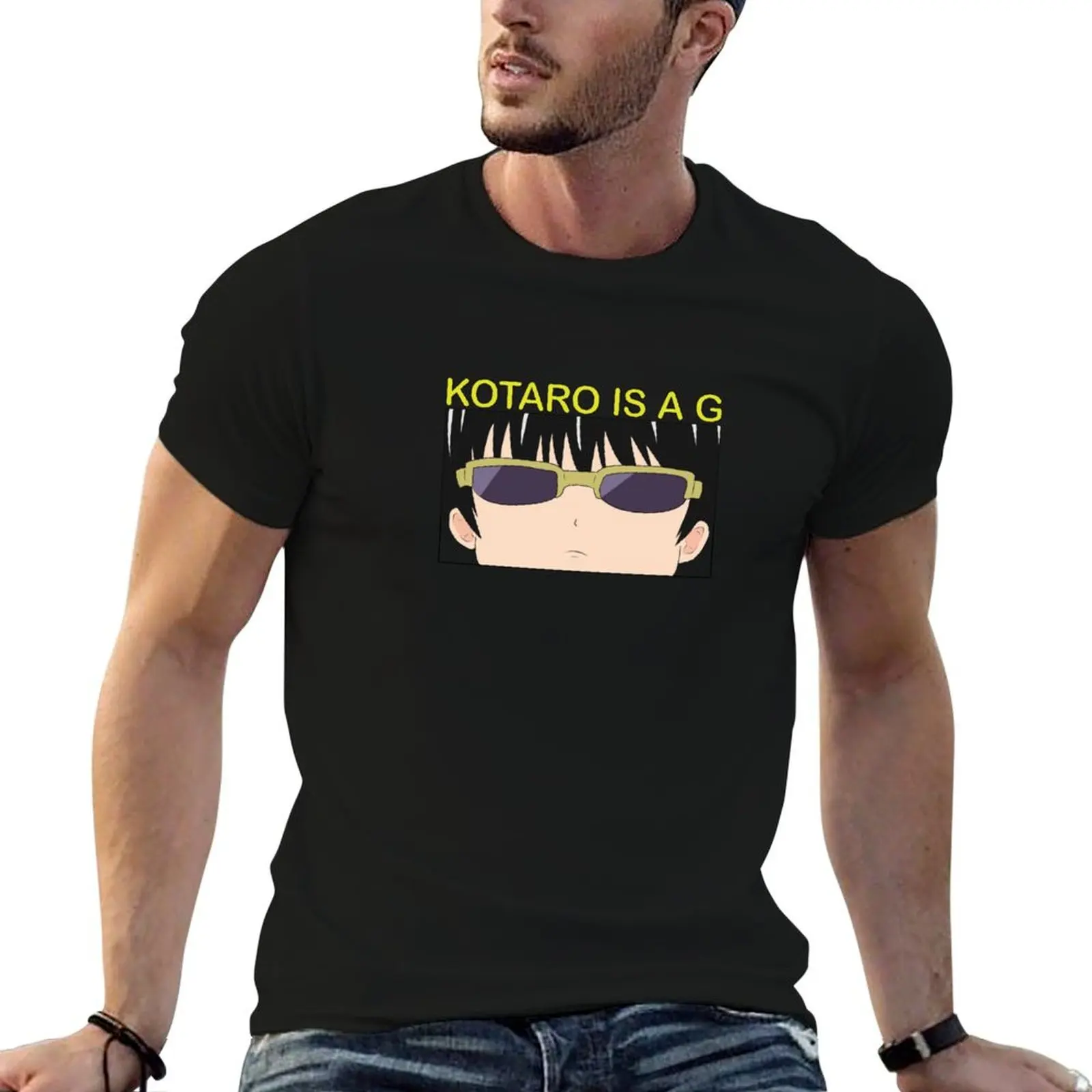 

Kotaro IS A G T-Shirt mens graphic t shirts black cotton t-shirt plain for man package t shirts for man slim fit T-Shirt