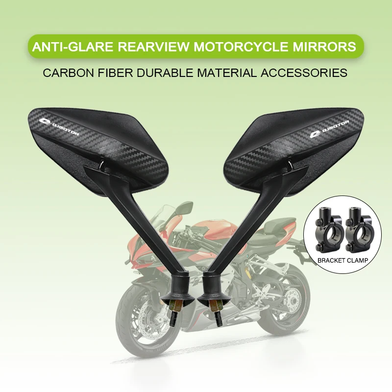 

Для QJMOTOR 250SRK SVT650 SRT700 450RC SRV250 QJ SRV 250125 Регулируемый угол зеркала заднего вида из углеродного волокна, аксессуары для мотоциклов