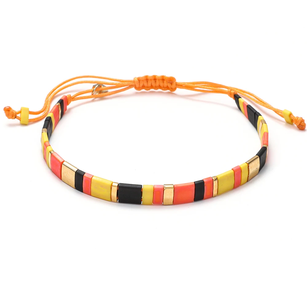 ZMZY Miyuki Tila Beads bracciale per donna Fashion Stacked Colorful Glass Charm Pulseras Femme accessori per gioielli