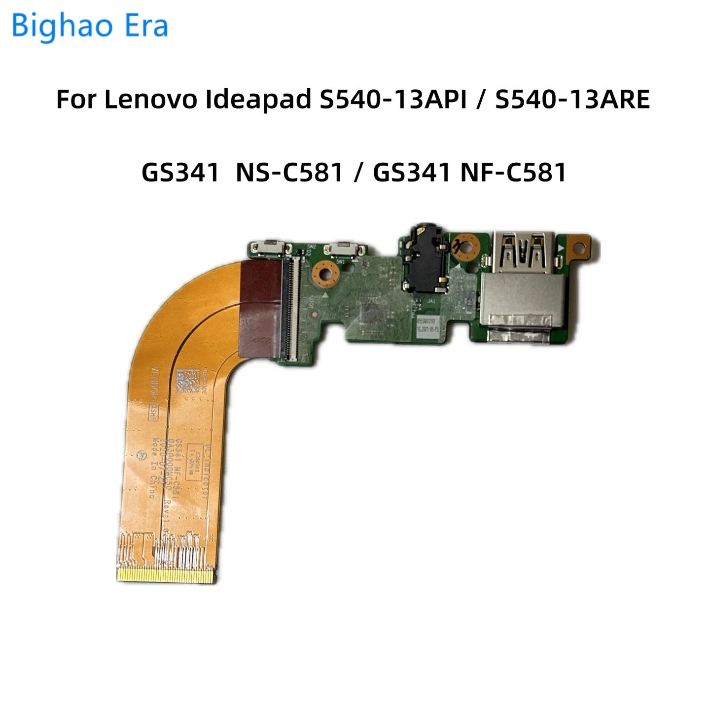 

GS341 NS-C581 NF-C581 For Lenovo Ideapad S540-13ARE S540-13API Audio USB Board Switch Board DA30000MC50 100% New And Original