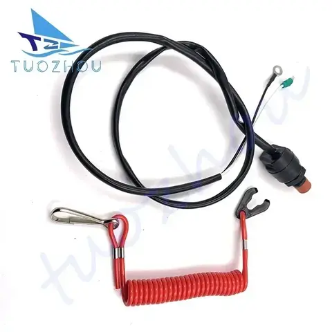 66T-82575-01 Kill Stop Switch 2 Stroke 15HP 30HP 40HP For Yamaha Outboard Motor Boat Accessories Marine