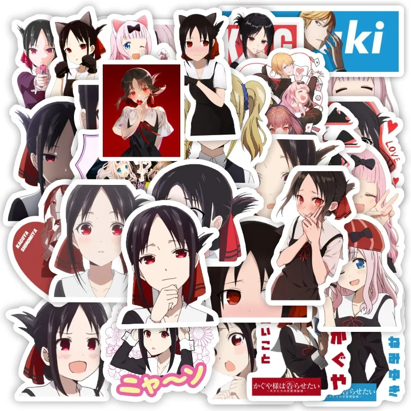 10/30/50pcs Kaguya-sama: Love Is War Stickers Laptop Bicycle Guitar Skateboard Sticker Kid DIY Graffiti Waterproof Stickers Toy