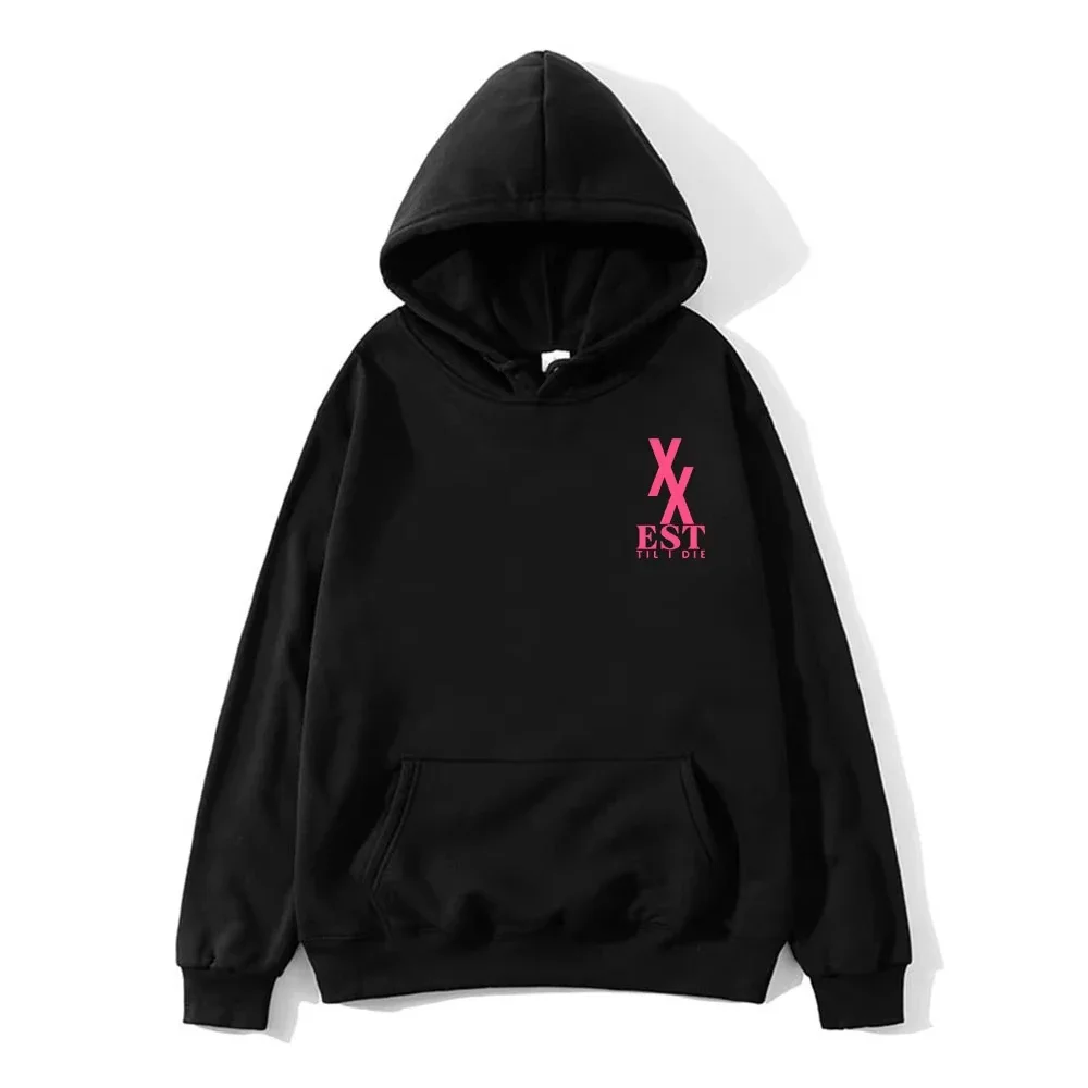 2025 XX EST Til I Die Hoodies Rapper Mgk Máquina Gun Kelly Sweats Moletom com Capuz Design de Moda Masculino Feminino Outono Inverno