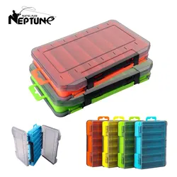 Double-Sided Fishing Tackle Storage Box for Spinners Lure Egi Tool Box Artificial Bait Case Fisherman Accessories Organizer