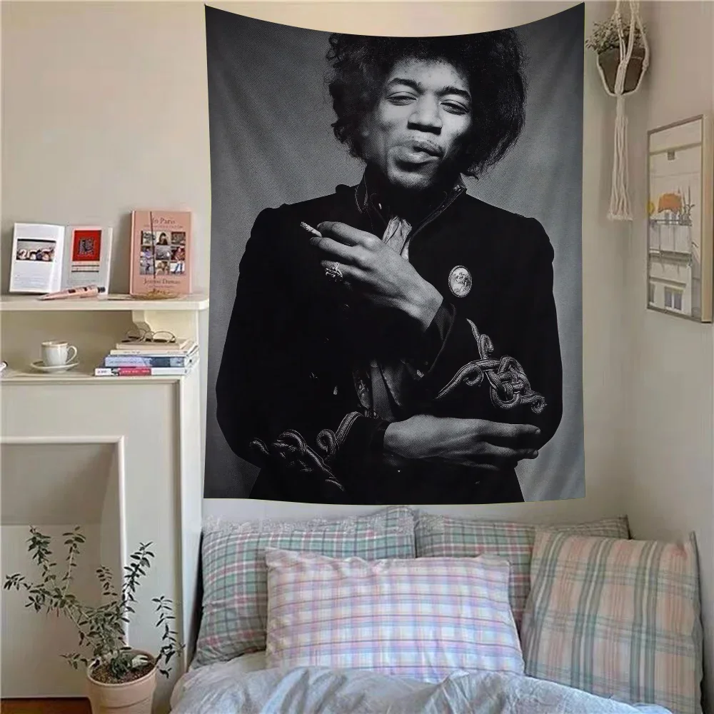 Jimi Hendrix Printed Large Wall Tapestry Indian Buddha Wall Decoration Witchcraft Bohemian Hippie Wall Art Decor