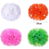 High Quality 25cm Game Pompoms 9 Colors Cheap Practical Pompoms Sports Match Supplies Sports Cheerleading 6