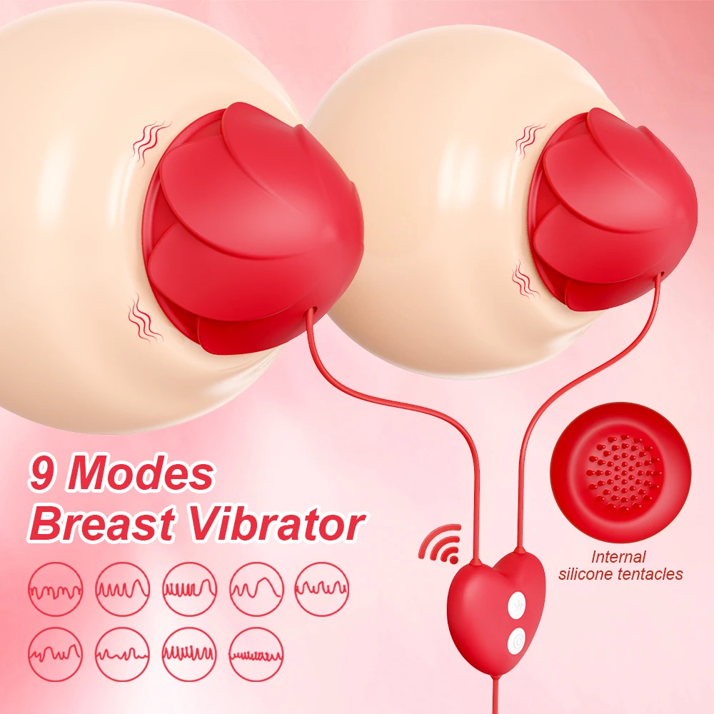 Nipple Clamps Vibrator Female Clitoral Clip Breast Nipple Stimulator Massager G Spot Masturbator Adult Goods Sex Toy for Women