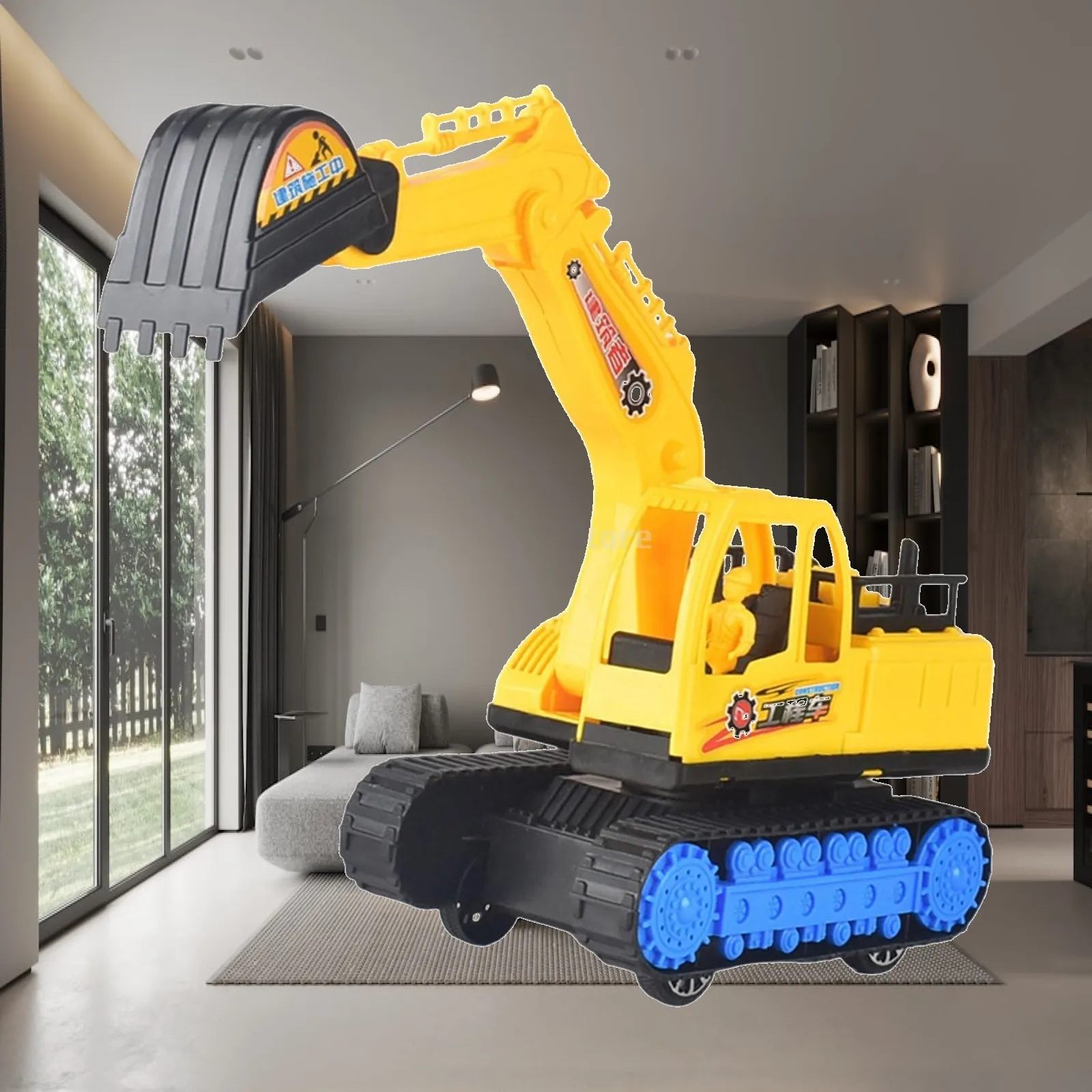Extra Large Navvy Toy Baby Digger Machine Toy Portable Inertial Truck Car Engineering Vehicle Toy for Ages 3 and up Gift