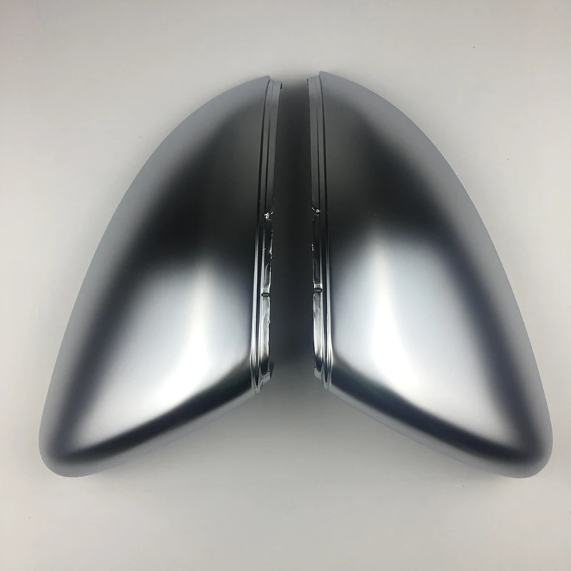 For VW Golf MK7 7.5 GTI 7 7R Mirror Case Cover RearView Mirror Covers Caps Bright Black Matte Chrome Cover