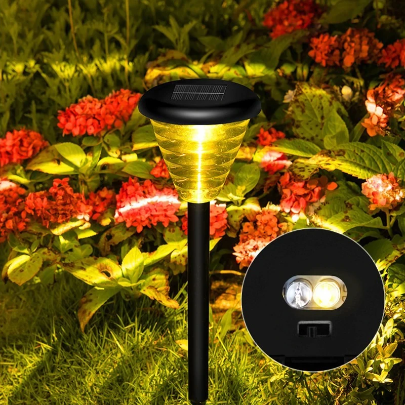 

Garden Sunlights Solar Lawn Lamps Pathway Light Waterproof Warm/RGB 2 Mode Outdoor Landscape Lighting Lamp Yard Decor 2024