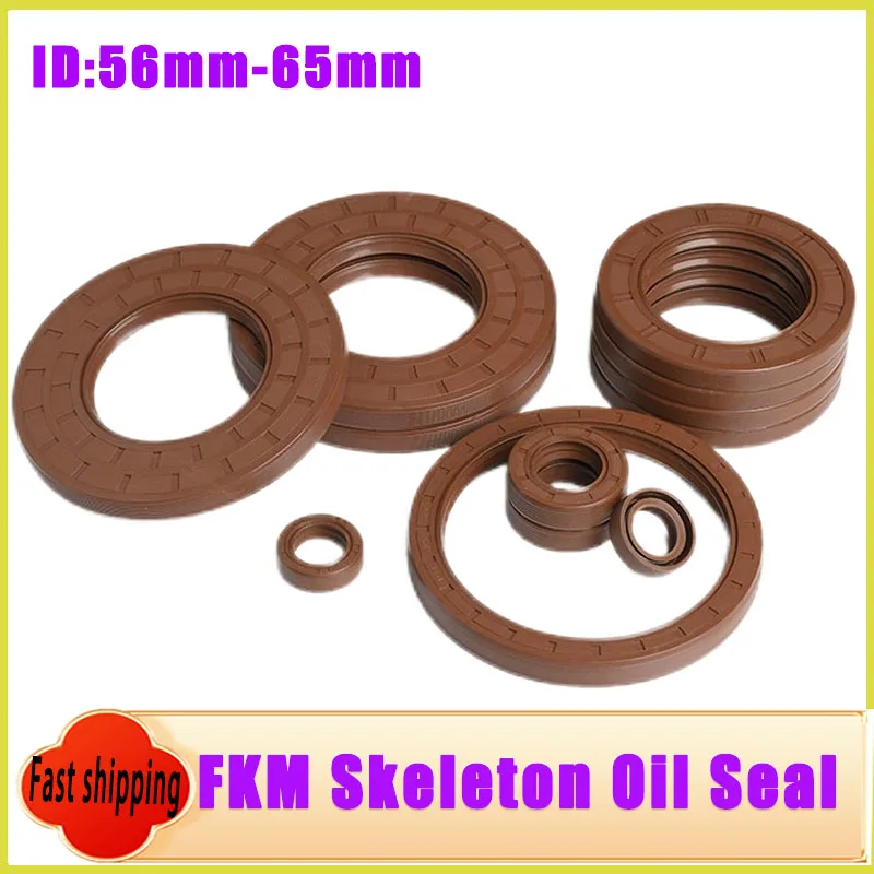 High‑Quality FKM Skeleton Oil Seal High Pressure Resistant Long Service Life ID 56‑65mm Industrial Machinery Sealing Parts