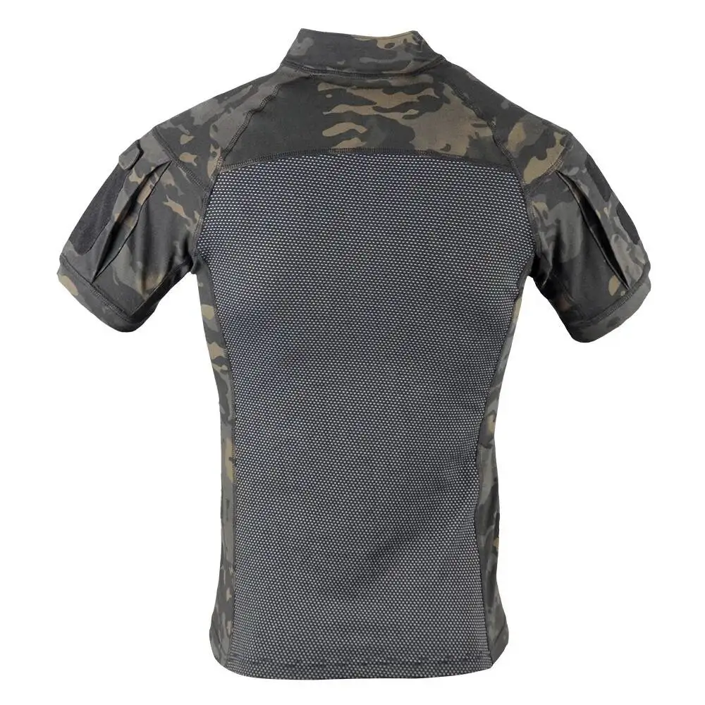 Men's Tactical Training T-shirts Summer CS Field Combat Short Sleeve Outdoor Sports Training Camouflage Frog Tactical Tops Tee