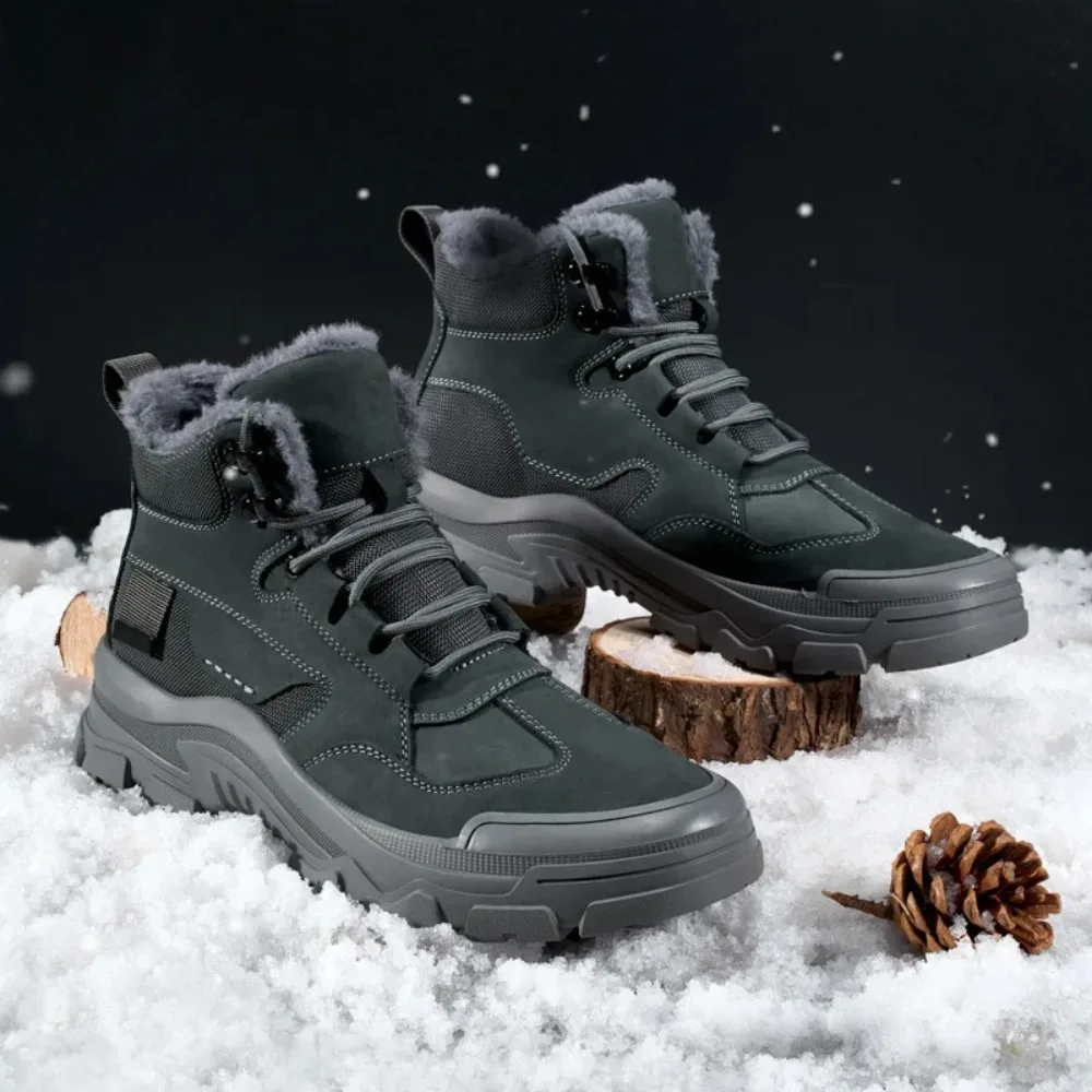 

Winter Cotton Men's High-top Boots, Hiking Shoes, Men's Work Shoes,Ankle Boots,Outdoor Boots,Sports Shoes,All-season Mesh Lining