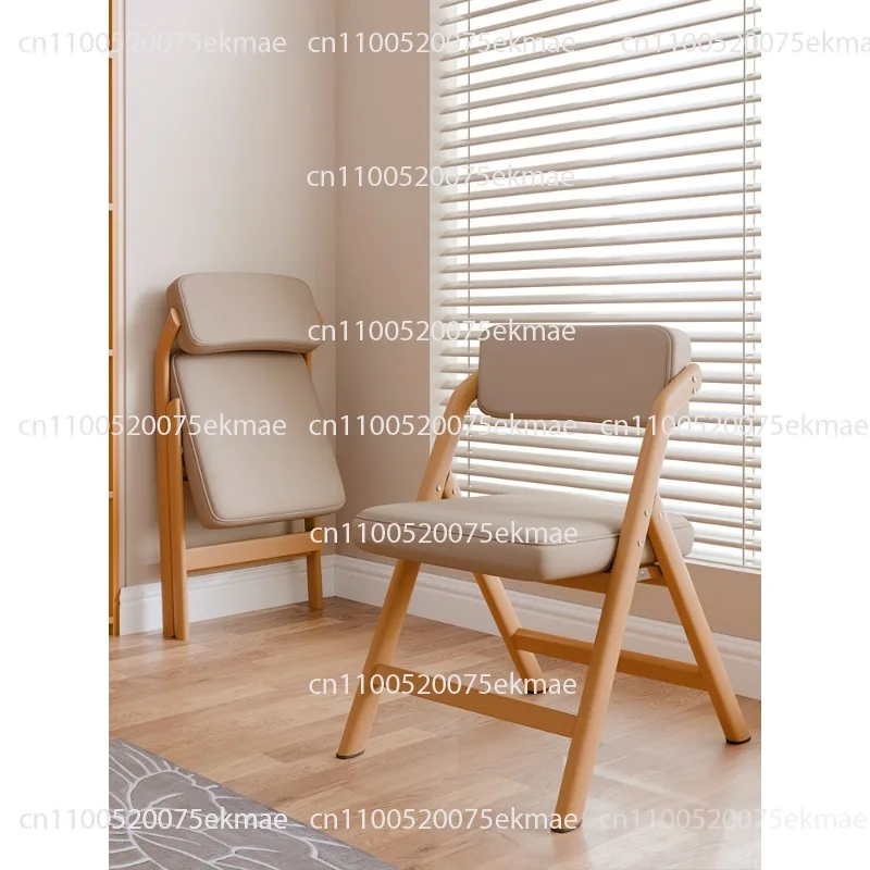 Folding chair Household back chair Comfortable sedentary stackable stool saves space