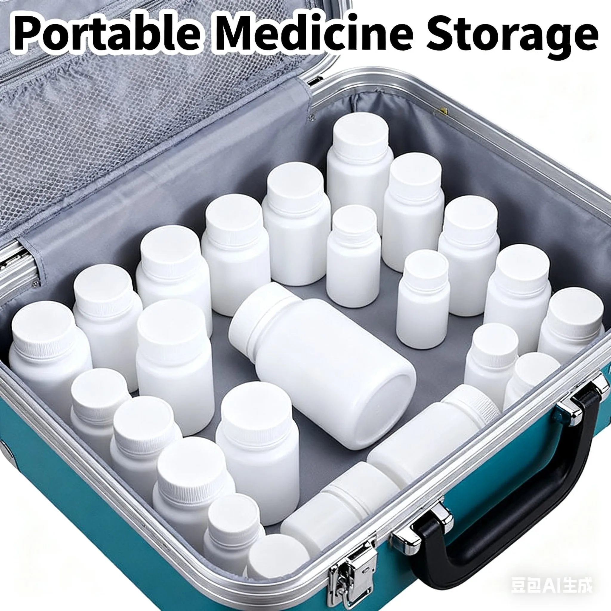 100Pcs 15ML-100ML 빈 의료용 플라스틱 HDPE 알약 병 뚜껑이 있는 휴대용 알약 정제 캡슐 용기 식품 등급 병